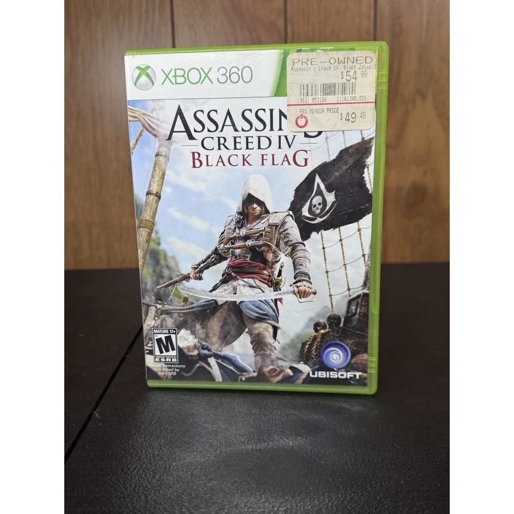 Assassin's Creed IV(4) Black Flag Xbox 360‎ CIB*Tested & Working*